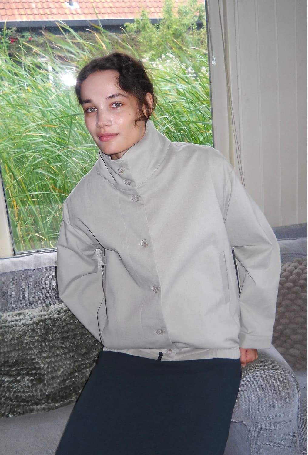 페스토) 하이넥 자켓 포그 상품이미지2