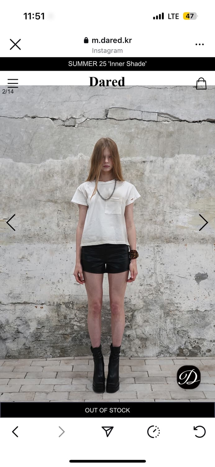 데어드 STAIN BURN T-SHIRT 상품이미지1