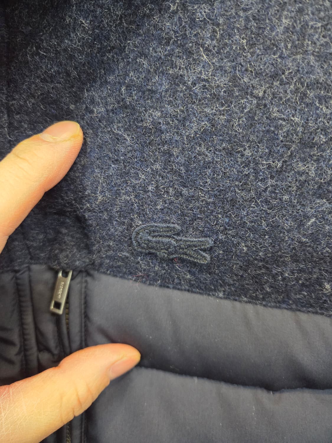 라코스테 덕다운 울 후드 패딩자켓 m 상품이미지3