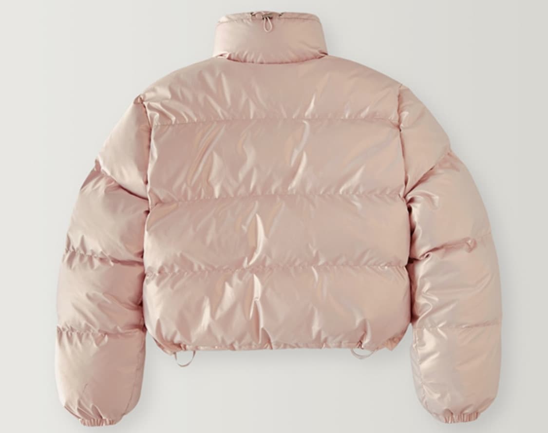 라퍼지포우먼 라퍼지스토어 글로시 크롭 푸퍼 패딩 핑크 상품이미지9