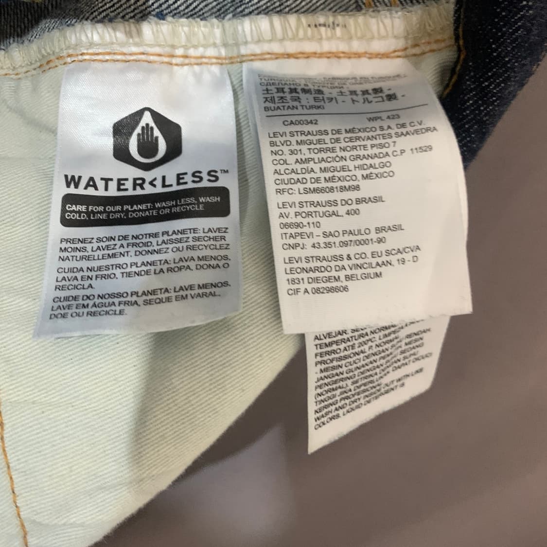 33인치 리바이스 501XX 셀비지 데님 청바지 상품이미지8