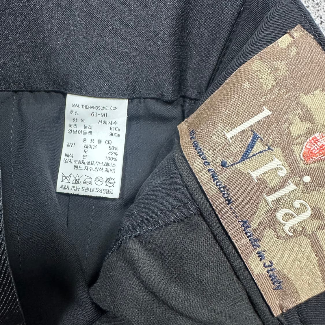 ✨ (바배) 타임 핀덕 뒷밴딩 와이드 슬랙스 팬츠  상품이미지4