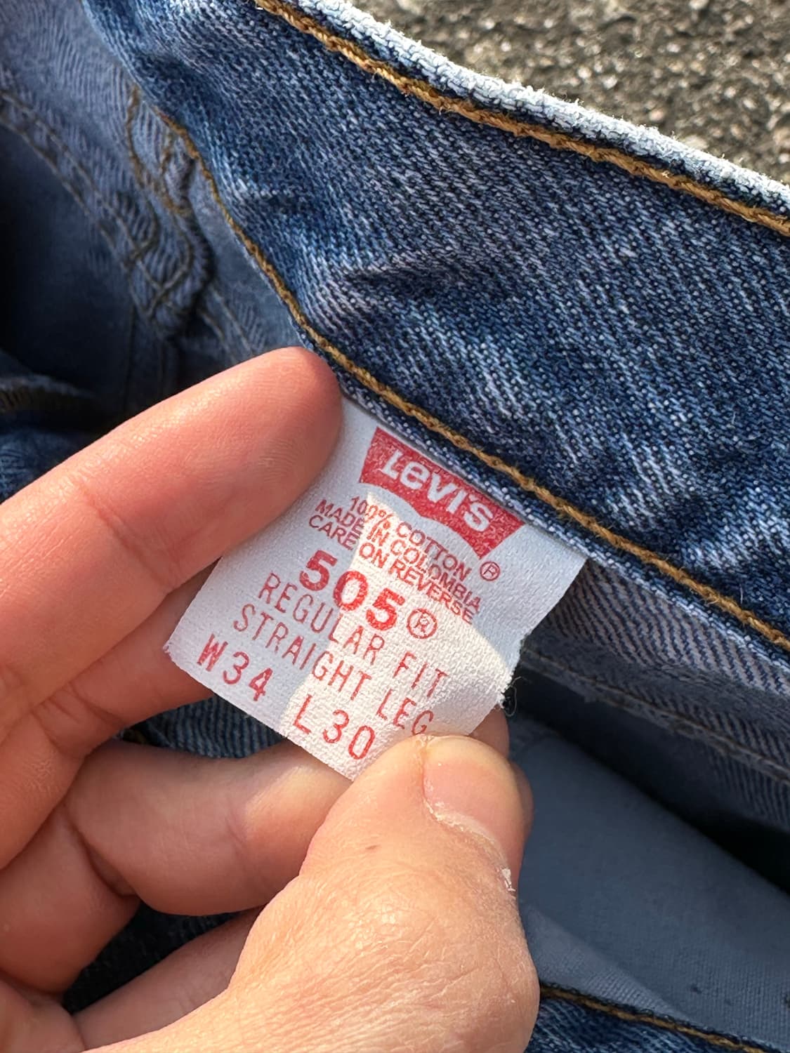 90s 미제 Levi's 505 리바이스 테이퍼드 핏 팬츠 상품이미지6