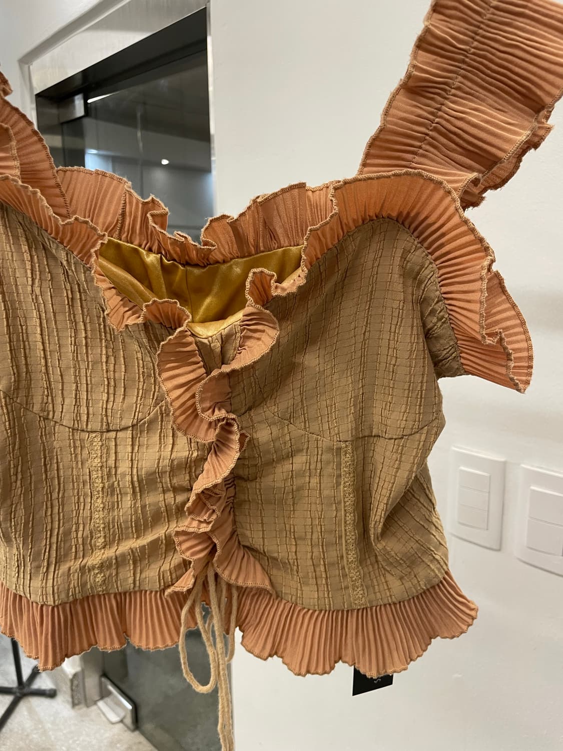 Archives string pleats sleeveless 상품이미지2