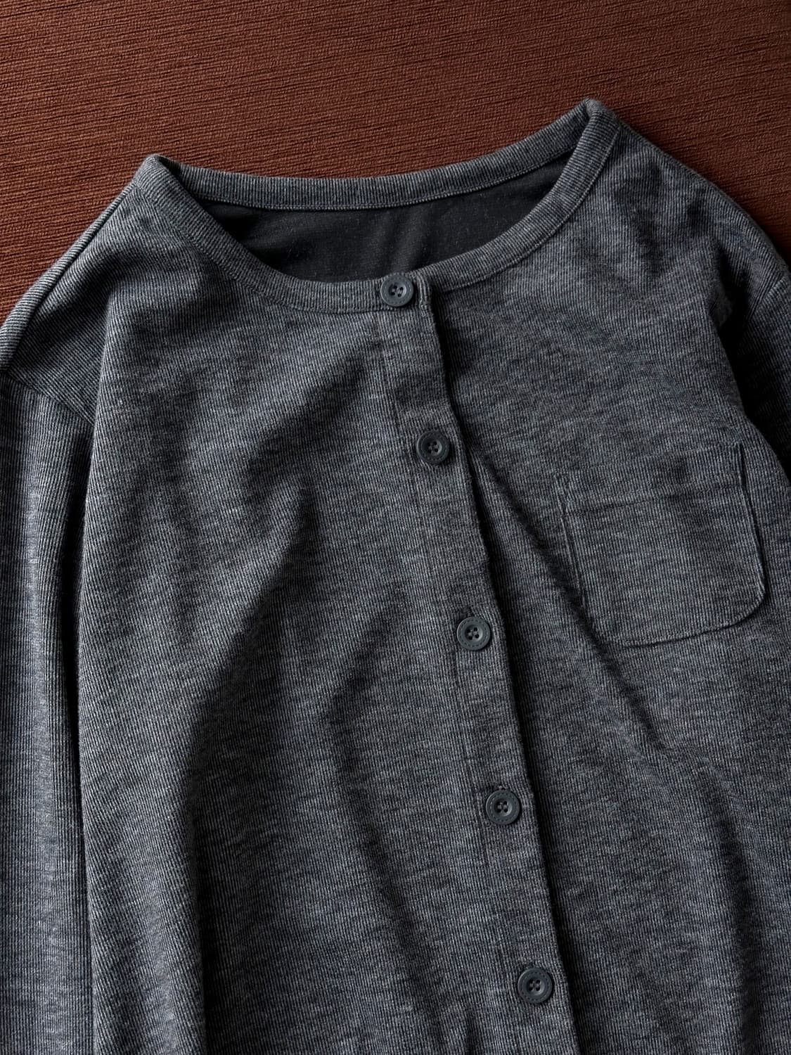 High gauge poly rayon L/S cardigan 상품이미지4