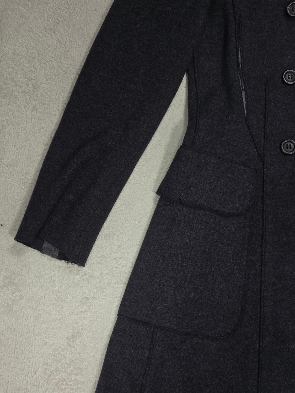 Cividini 치비디니 여성 그레이 울 코트 40사이즈 상품이미지4