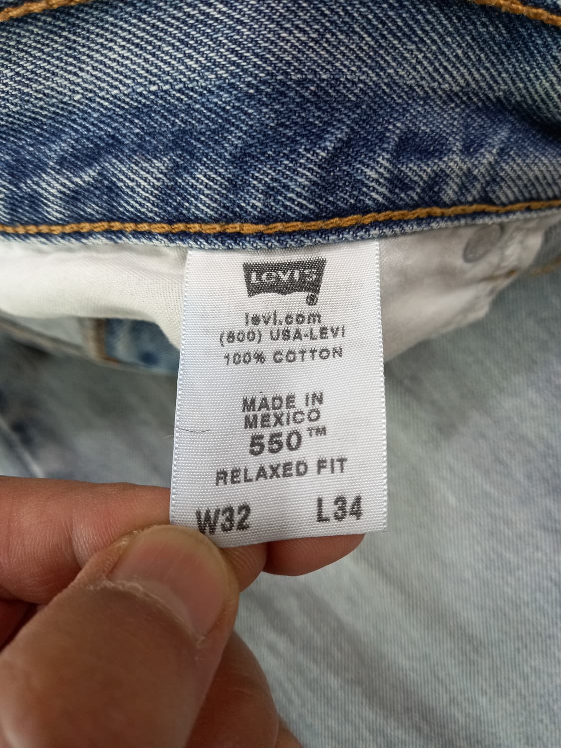 32 00's 리바이스550 Mexico 세미와이드진 연청 32-256 상품이미지9