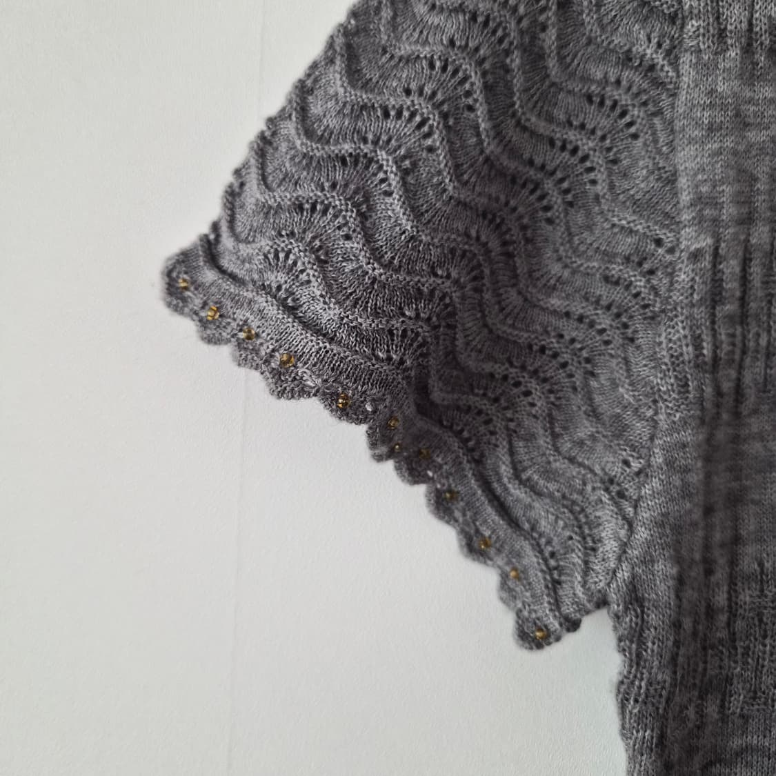 일본 빈티지 쿨톤 모리걸 미니 니트 원피스 상품이미지3