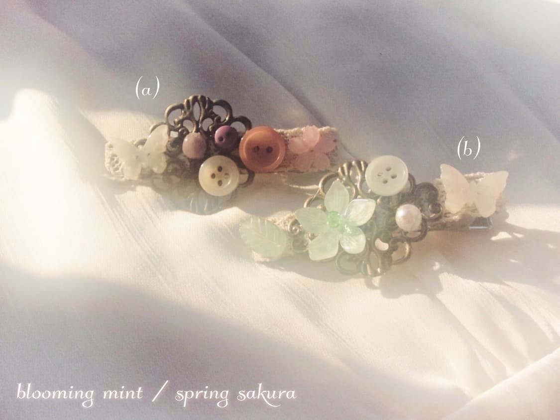 ~3/31 세일 {오리엔탈} 비즈원석 핸드메이드 헤어핀 상품이미지3