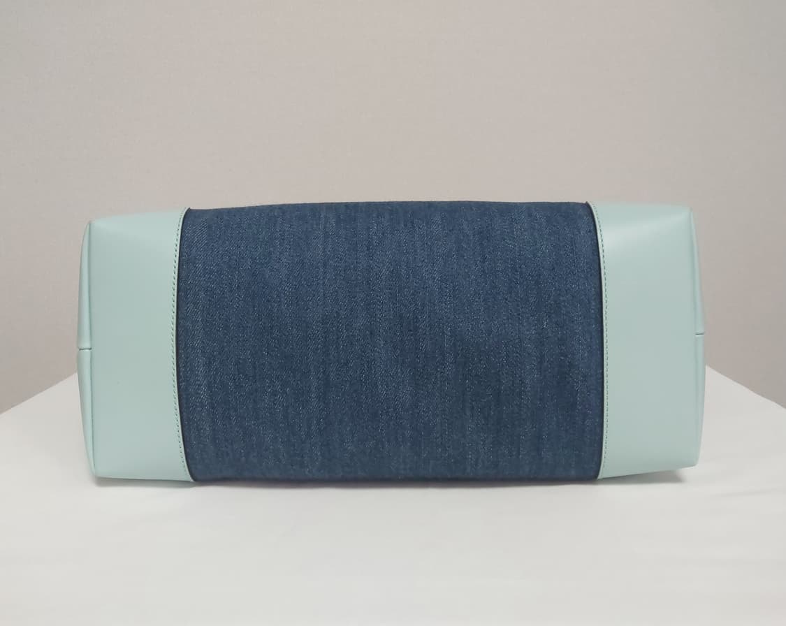 구찌 블루 데님 민트 레더 크래프트 토트백 (정품) 상품이미지6