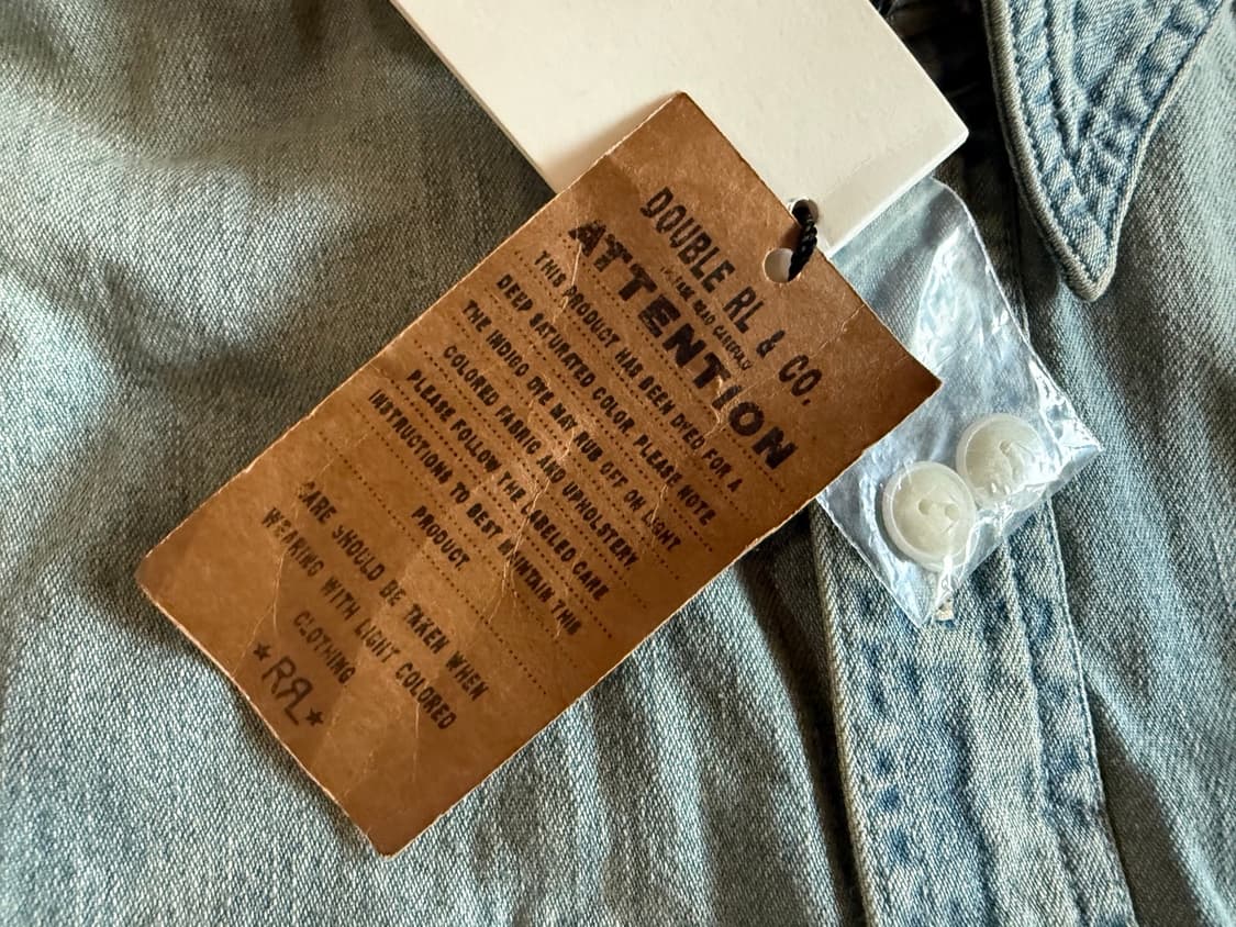 RRL 인디고 데님 워크 셔츠 상품이미지4