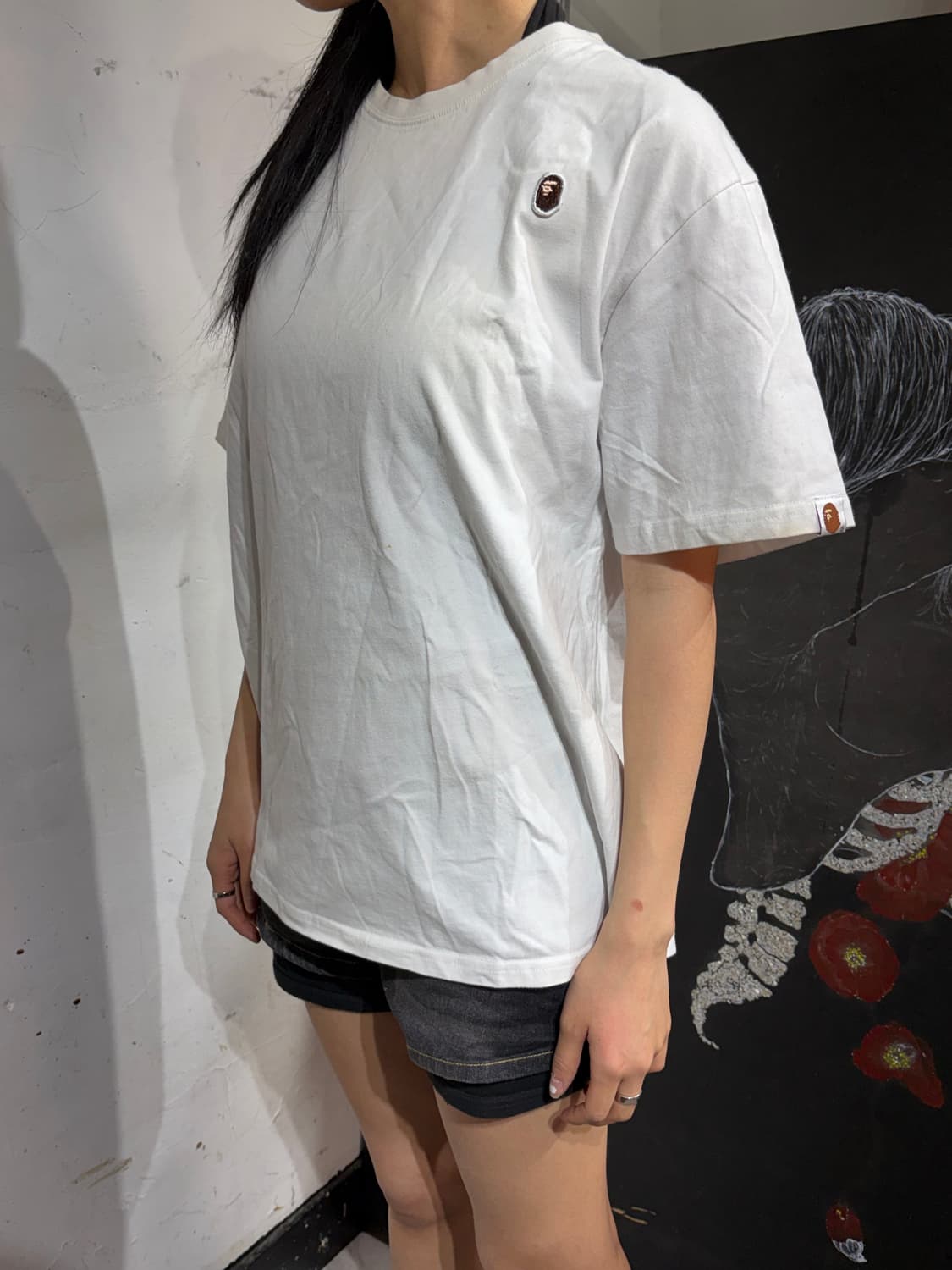 베이프 미니 로고 반팔 티셔츠  상품이미지7