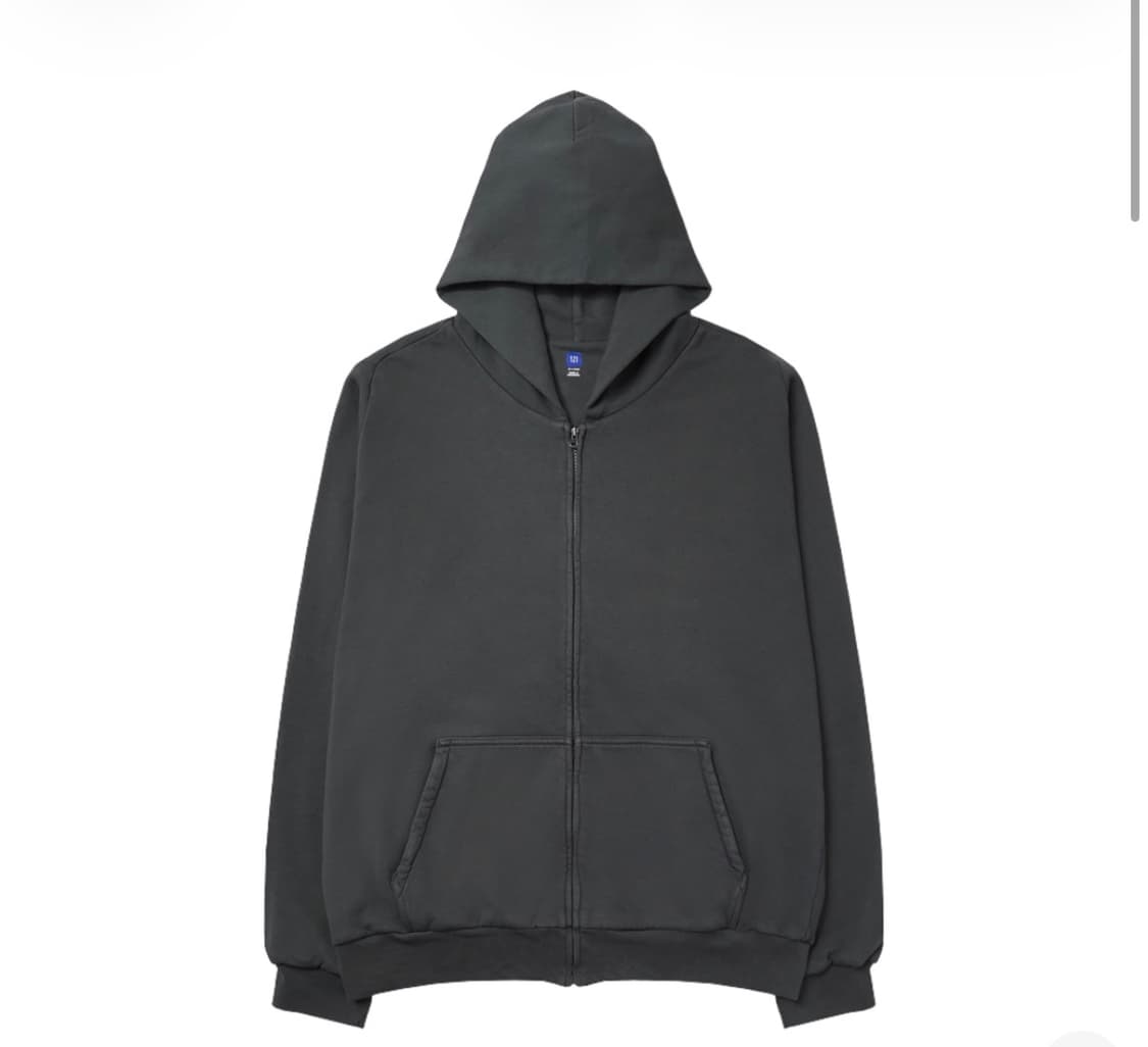 이지 갭 YZY 후드집업 다크 그레이 M 상품이미지1