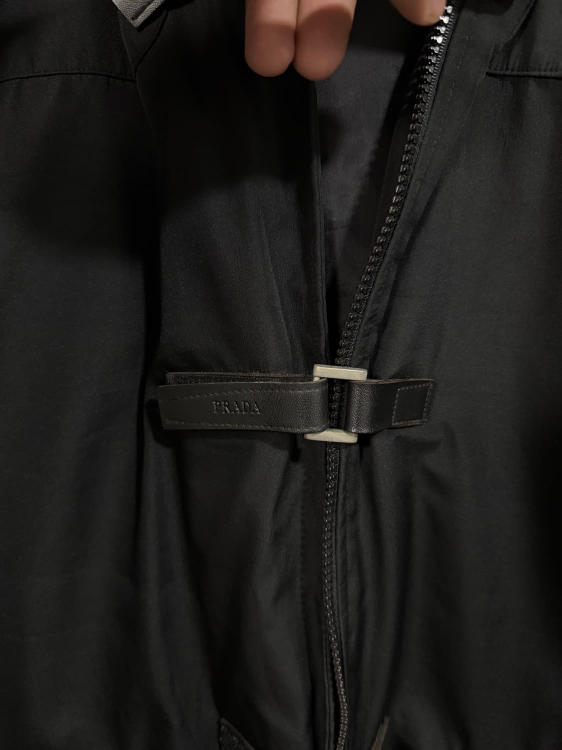 프라다 스포츠 레더버클 퍼 다운 패딩 자켓 상품이미지8