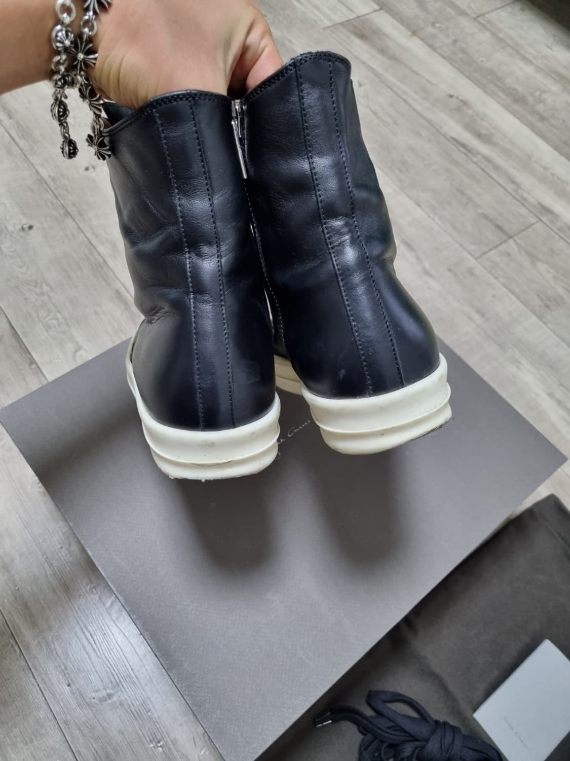 [42] 릭오웬스 컨버스 하이 lpo 블랙 팝니다 상품이미지4