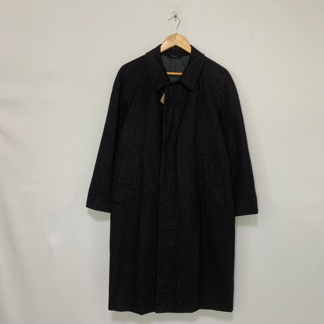 킨록앤더슨 일본 빈티지 캐시미어 100 코트 차콜 S 상품이미지1
