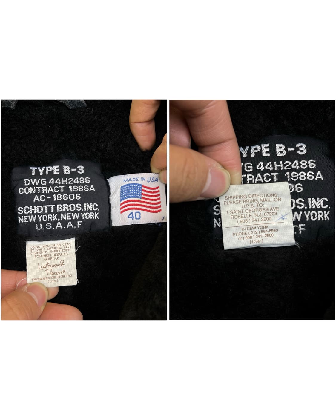 쇼트 브로스 USAF 타입 B-3 무스탕 상품이미지8