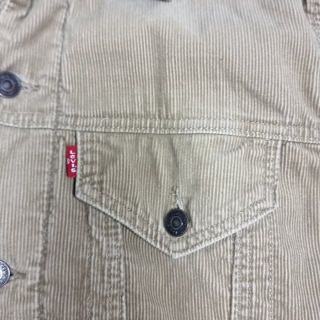 일본제 90s 리바이스 코듀로이 자켓 브라운(100) 상품이미지2