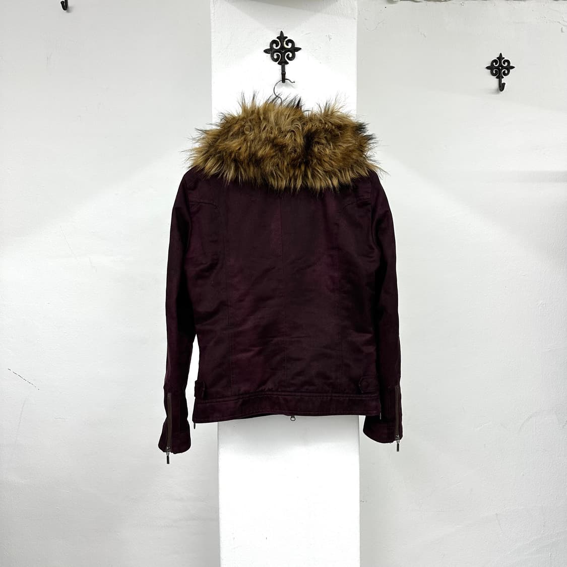 Tornado mart burgundy fur jacket 상품이미지8