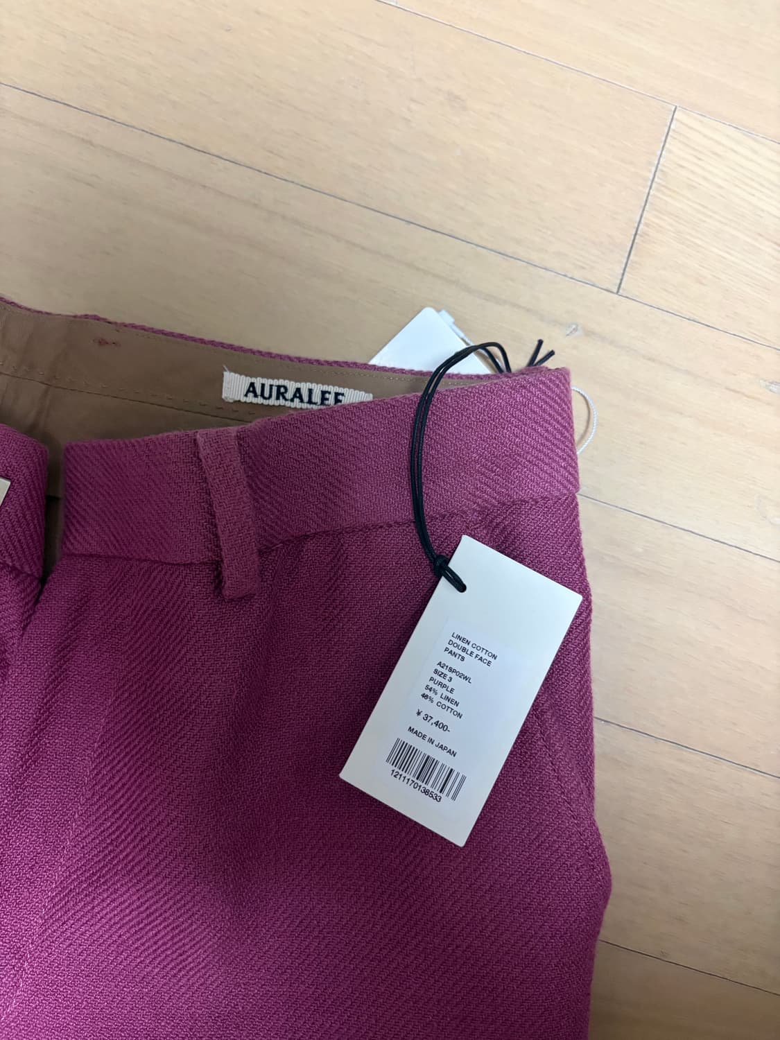 오라리 린넨 코튼 더블페이스 팬츠 상품이미지5