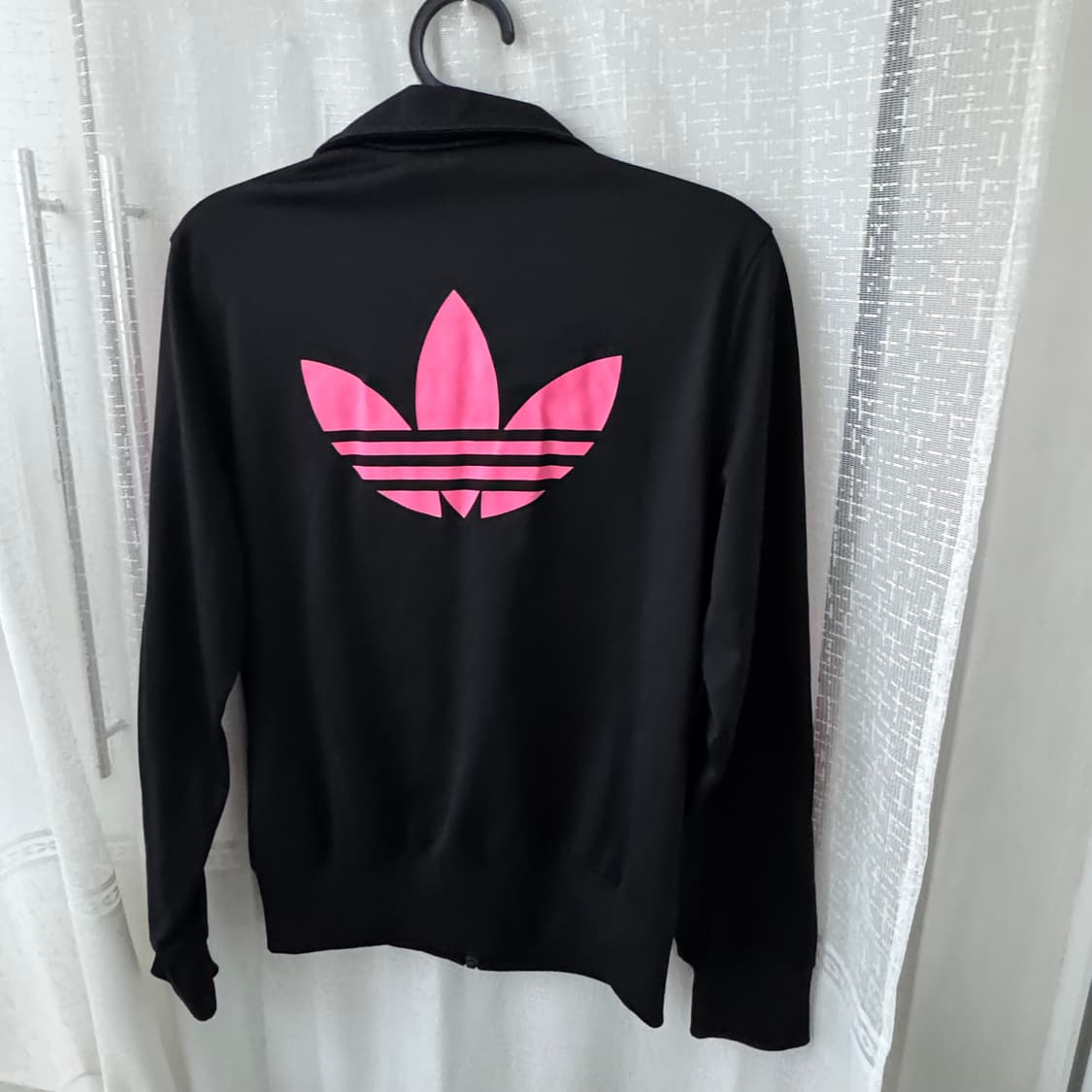 여성 아디다스 블랙 핑크청록라인 트랙탑져지 100 희국템 상품이미지10