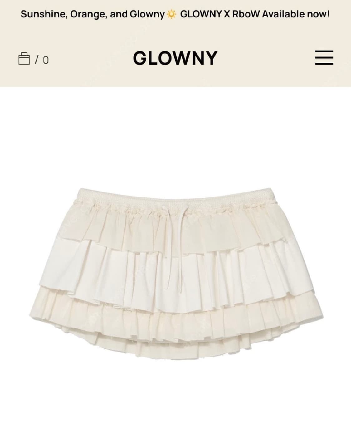 글로니 걸프렌드 러플 스커트 m 상품이미지2