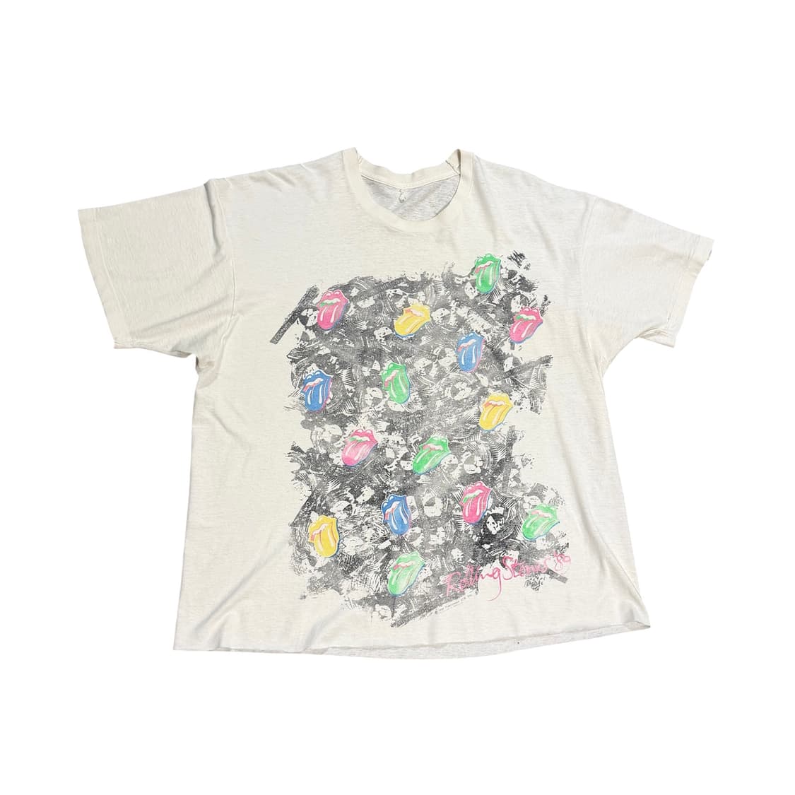 빈티지 80s 롤링스톤즈 Steel Wheels 티셔츠 상품이미지1