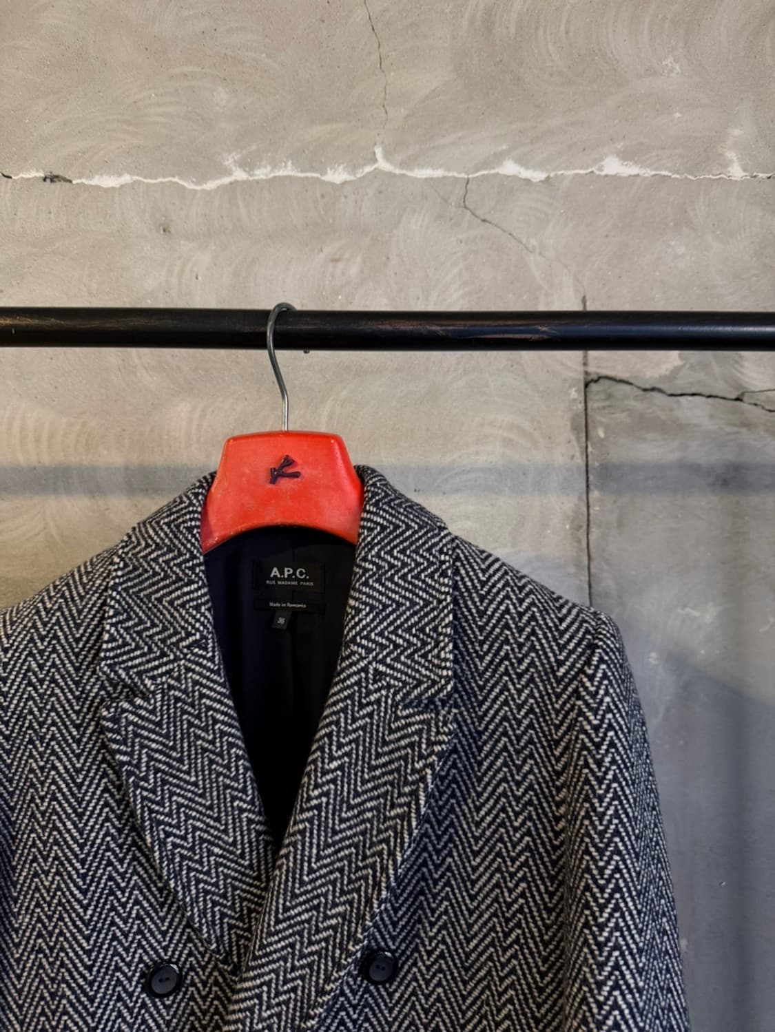 아페쎄 헤링본 코트 55 상품이미지3