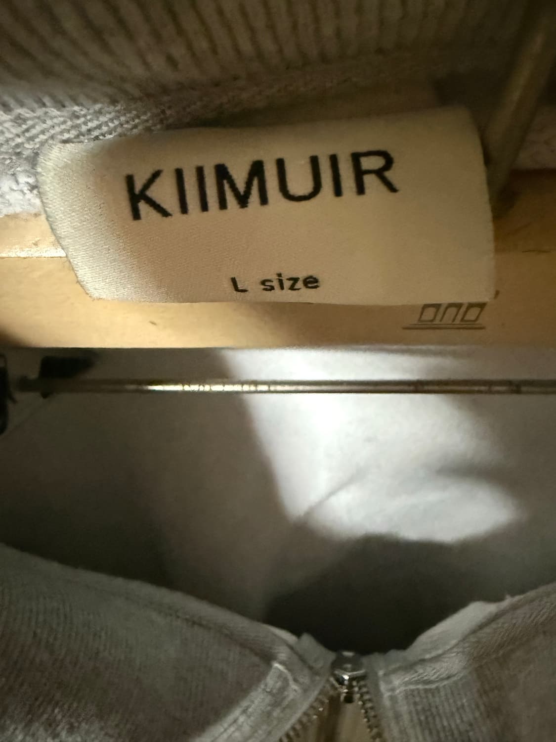 키뮤어 커브드 오버핏 빅카라 집업_그레이 L 상품이미지2