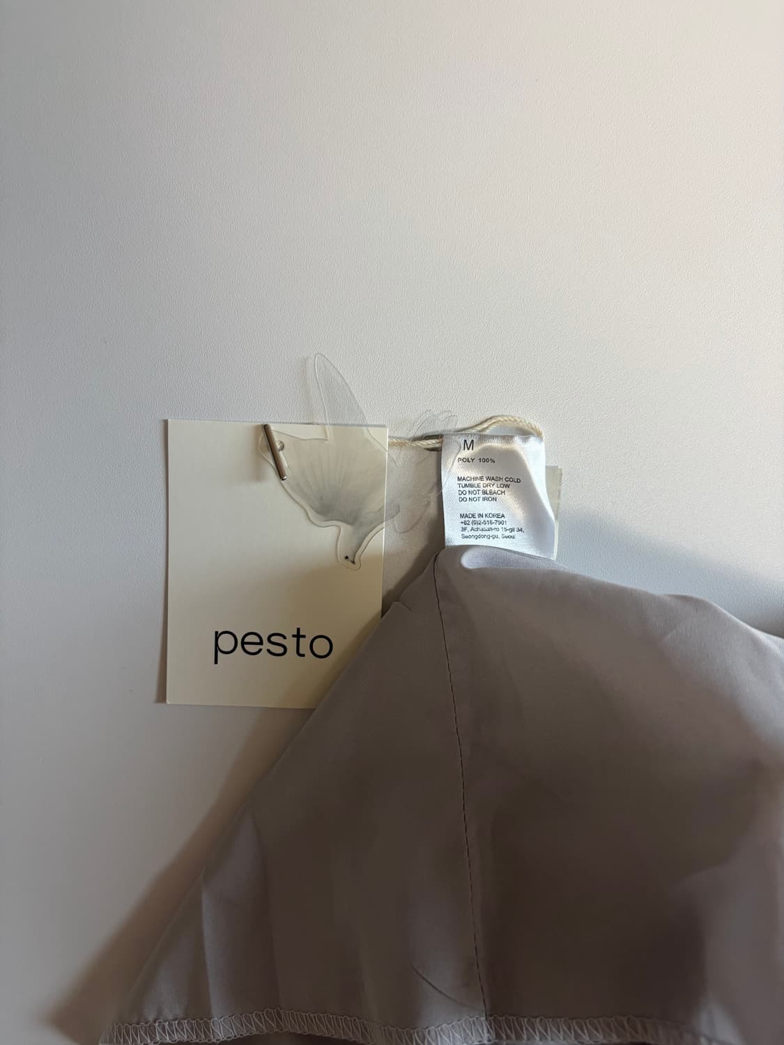 페스토 Pesto 벨벳 실버 스커트 (M, 택O) 상품이미지4