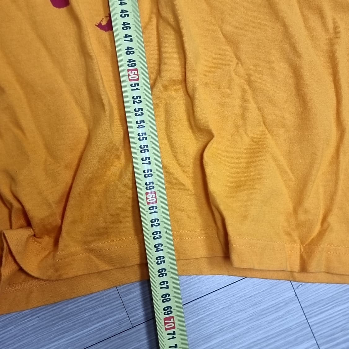 사잔올스타즈 00s 오렌지색 프린팅 반팔 밴드티셔츠(100) 상품이미지8