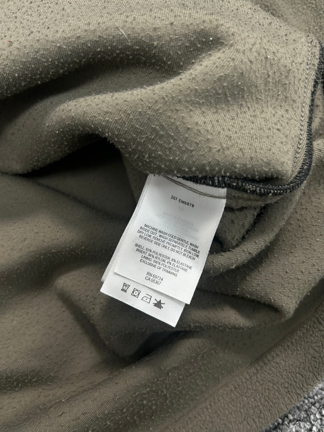 콜롬비아 카키 플리스 하프집업 M 상품이미지8