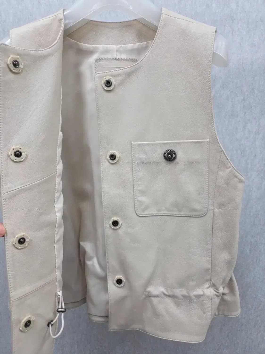 여성 84-94-160 로보 양가죽 조끼 베스트 상품이미지4