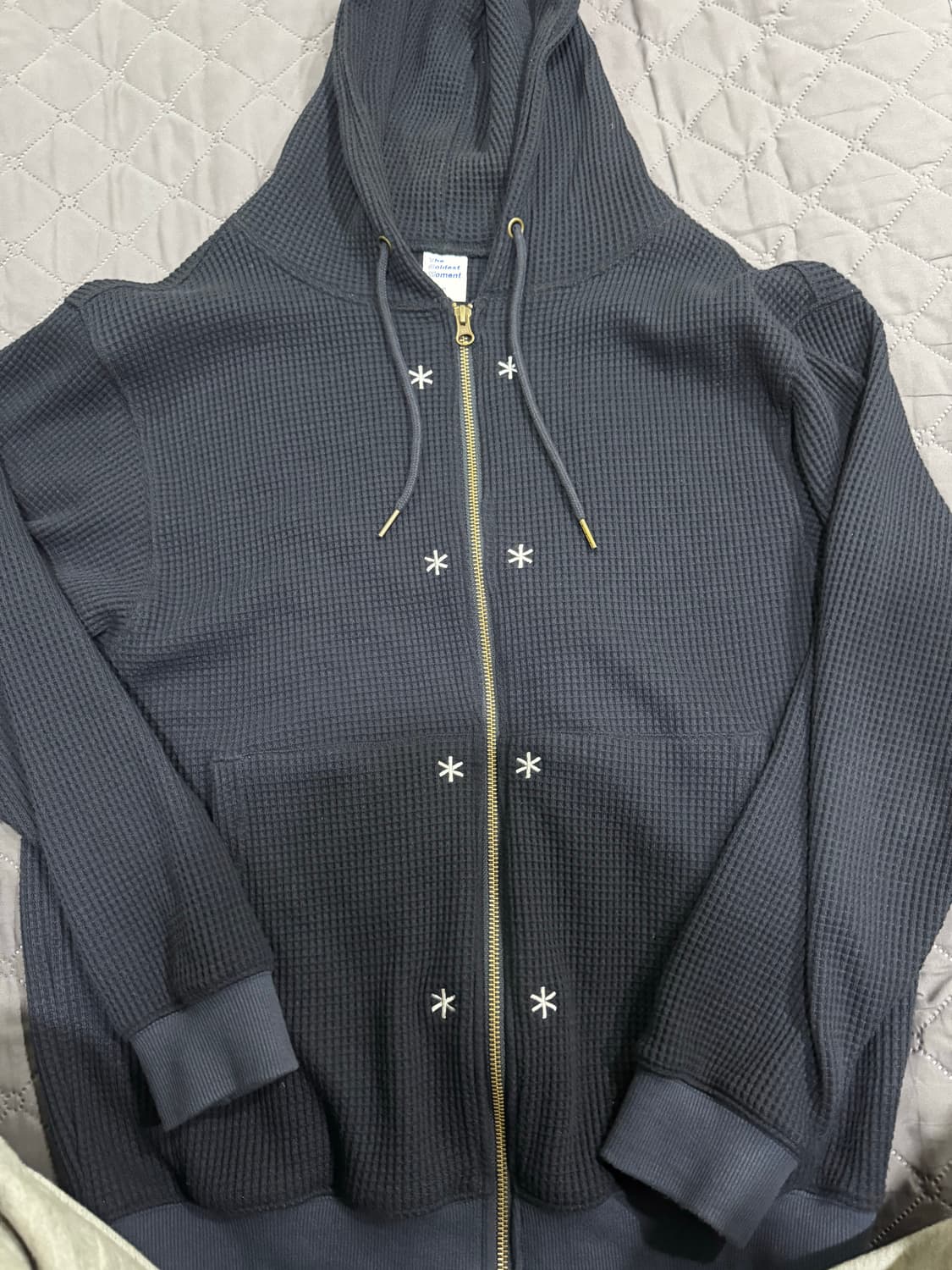 더콜디스트모먼트 와플 후드집업 상품이미지1