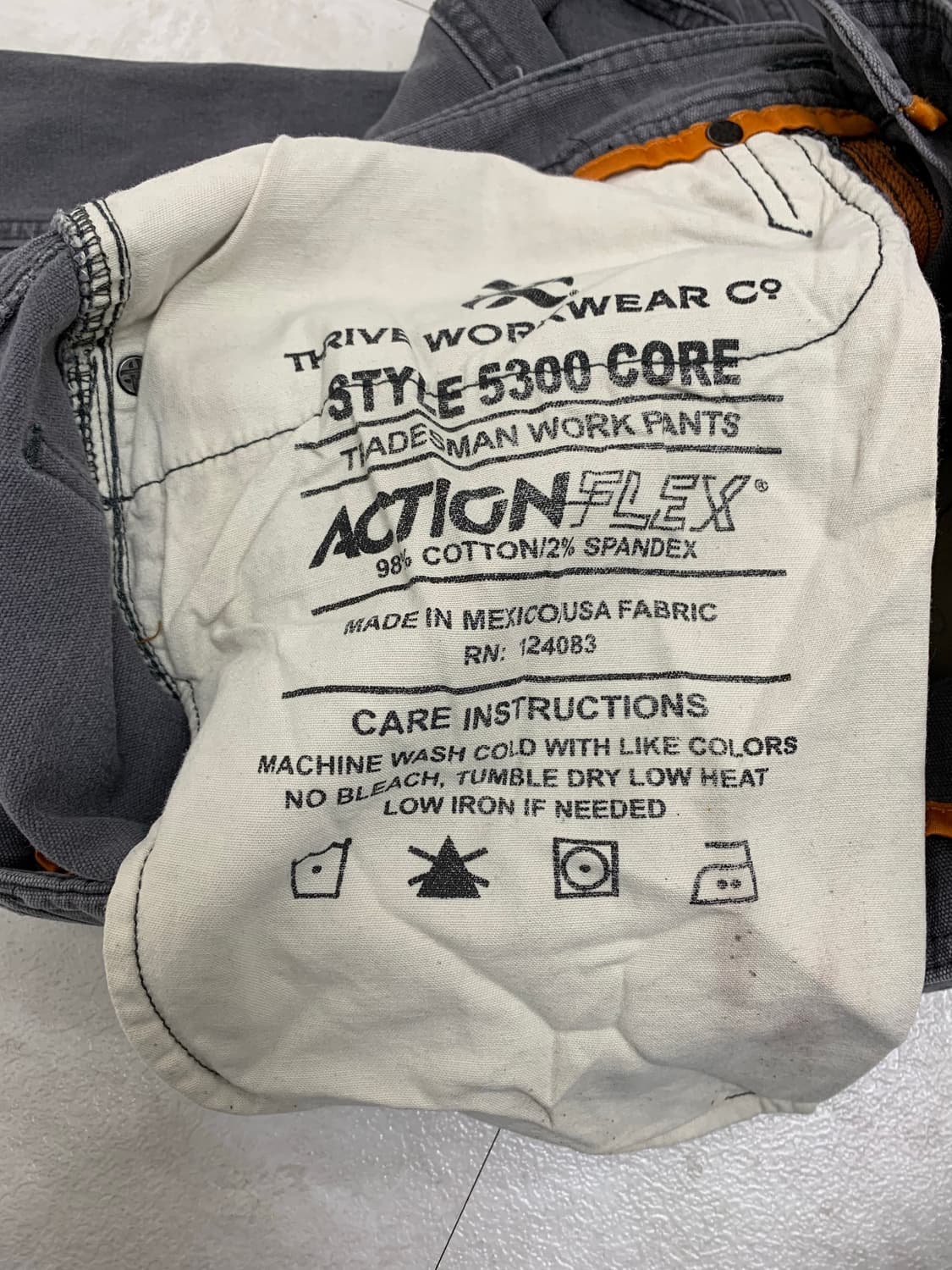 THRIVE 워크웨어 그레이 카팬터 #723 상품이미지3