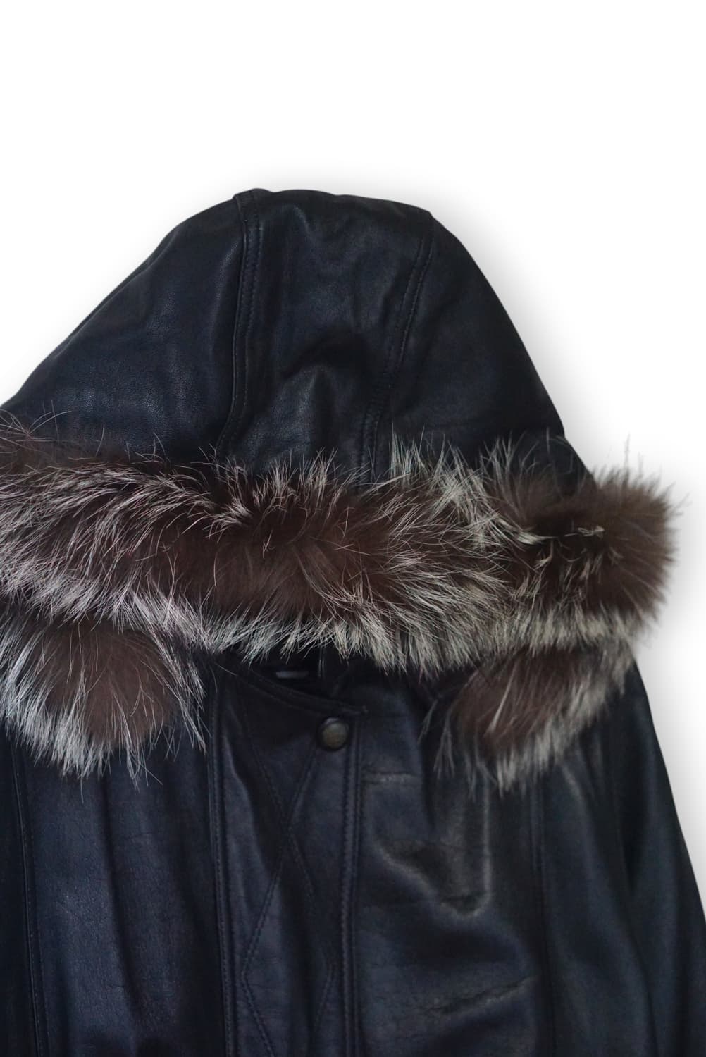 후드레더 퍼 자켓 상품이미지7