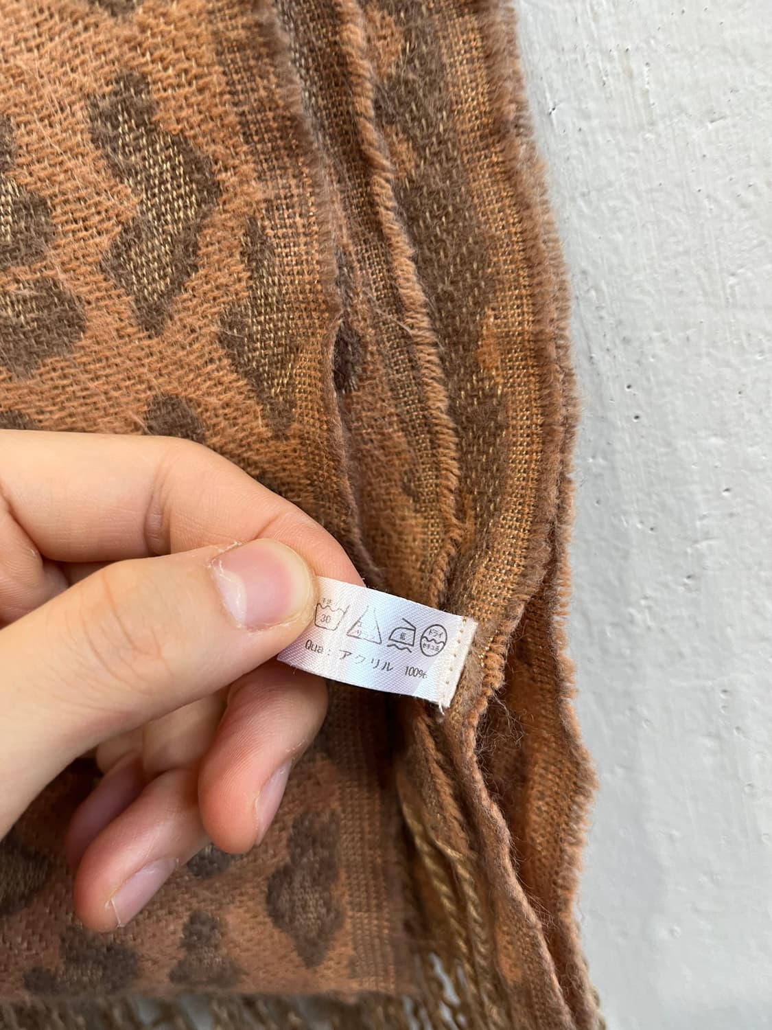 일본빈티지 레오파드 머플러/숄 상품이미지3