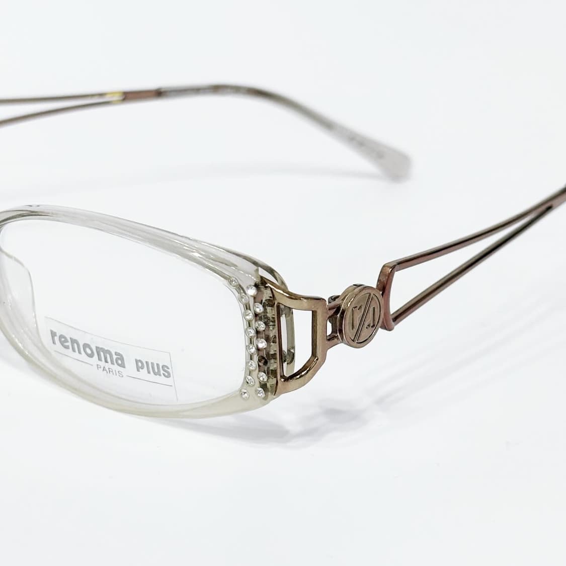 RENOMA 클리어 큐빅 뿔테 데드스탁 빈티지안경 상품이미지3