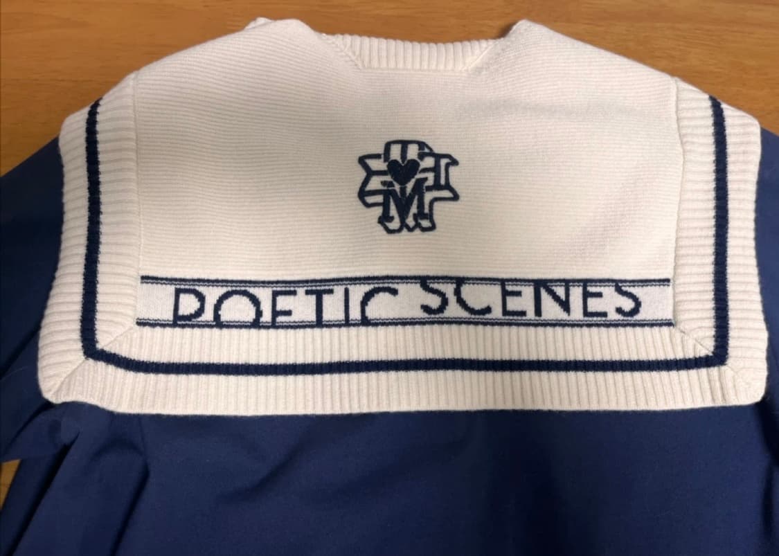 Time 한섬 타임 세일러 니트 카라 네이비 반팔 티셔츠_55 사이즈 상품이미지8