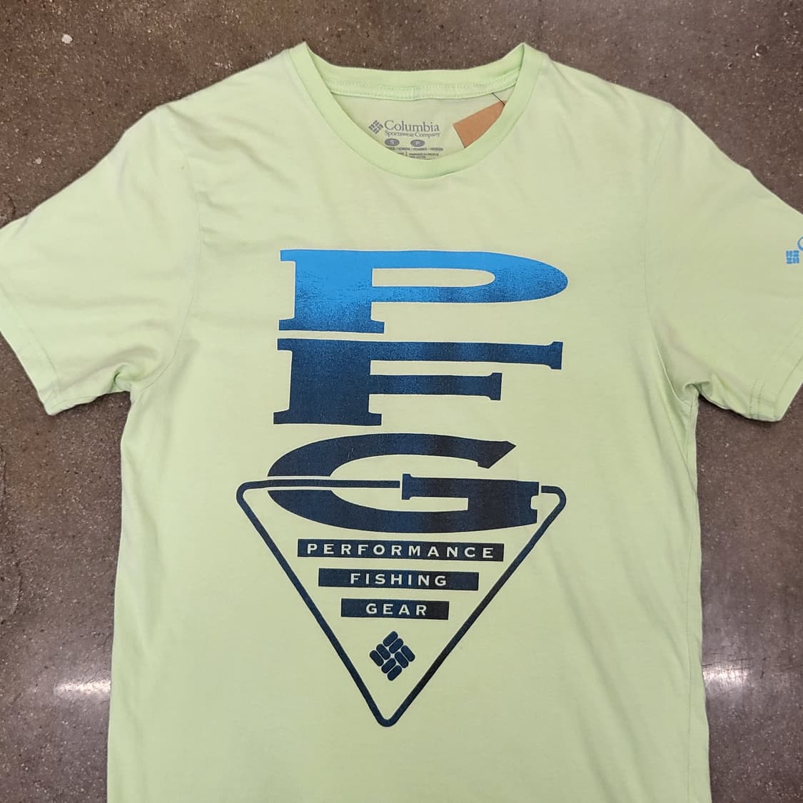 콜럼비아 PFG 낚시 기어 반팔 티셔츠 라임 상품이미지2