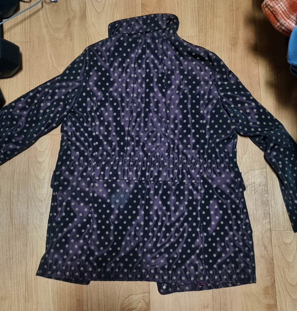 도트 패턴 자켓 코트 잠바 자켓 빈티지 땡땡이 모리걸 갸루 상품이미지2