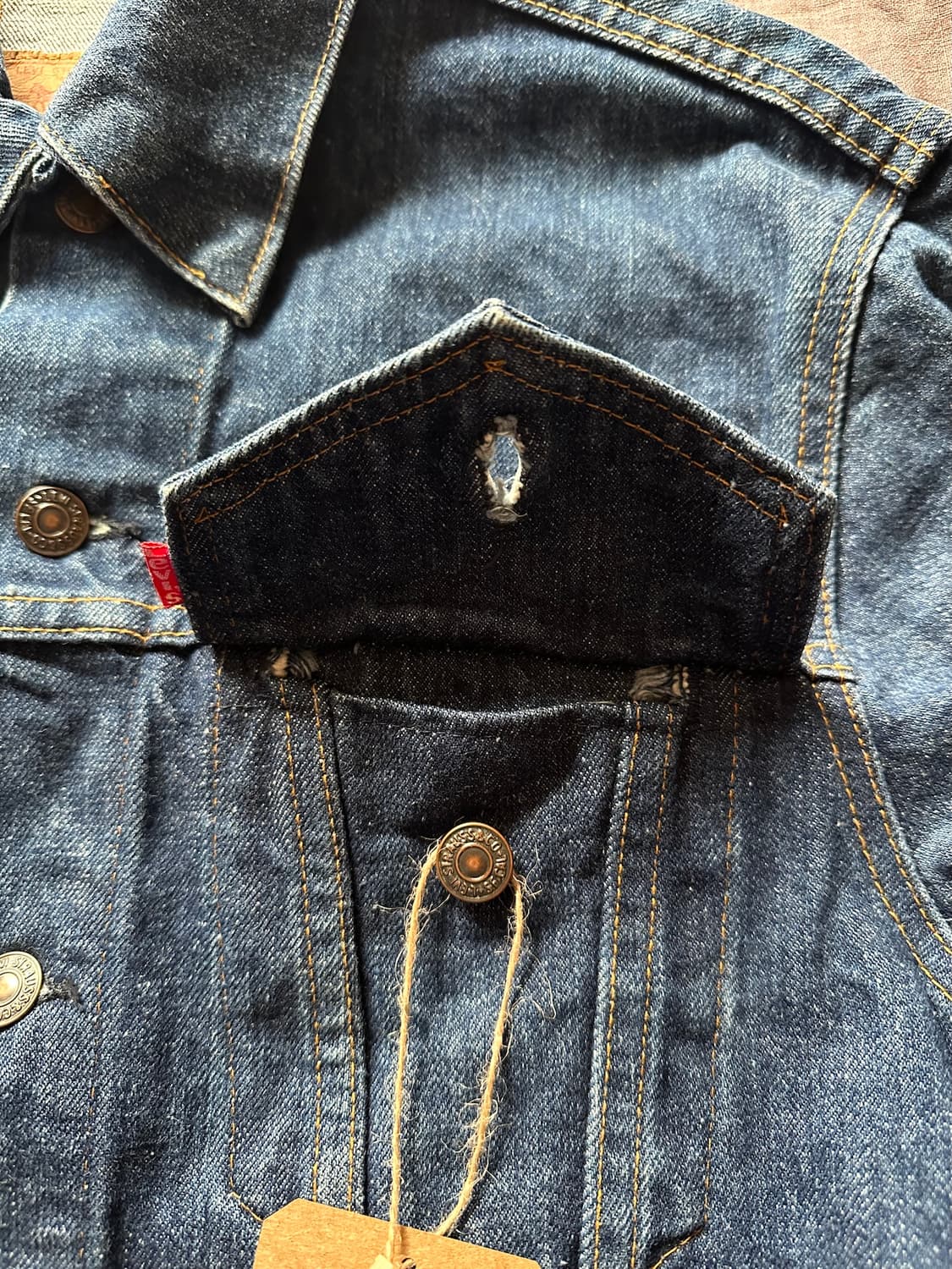 70s USA 빈티지 리바이스 70505 3세대 데님 트러커 자켓 상품이미지7