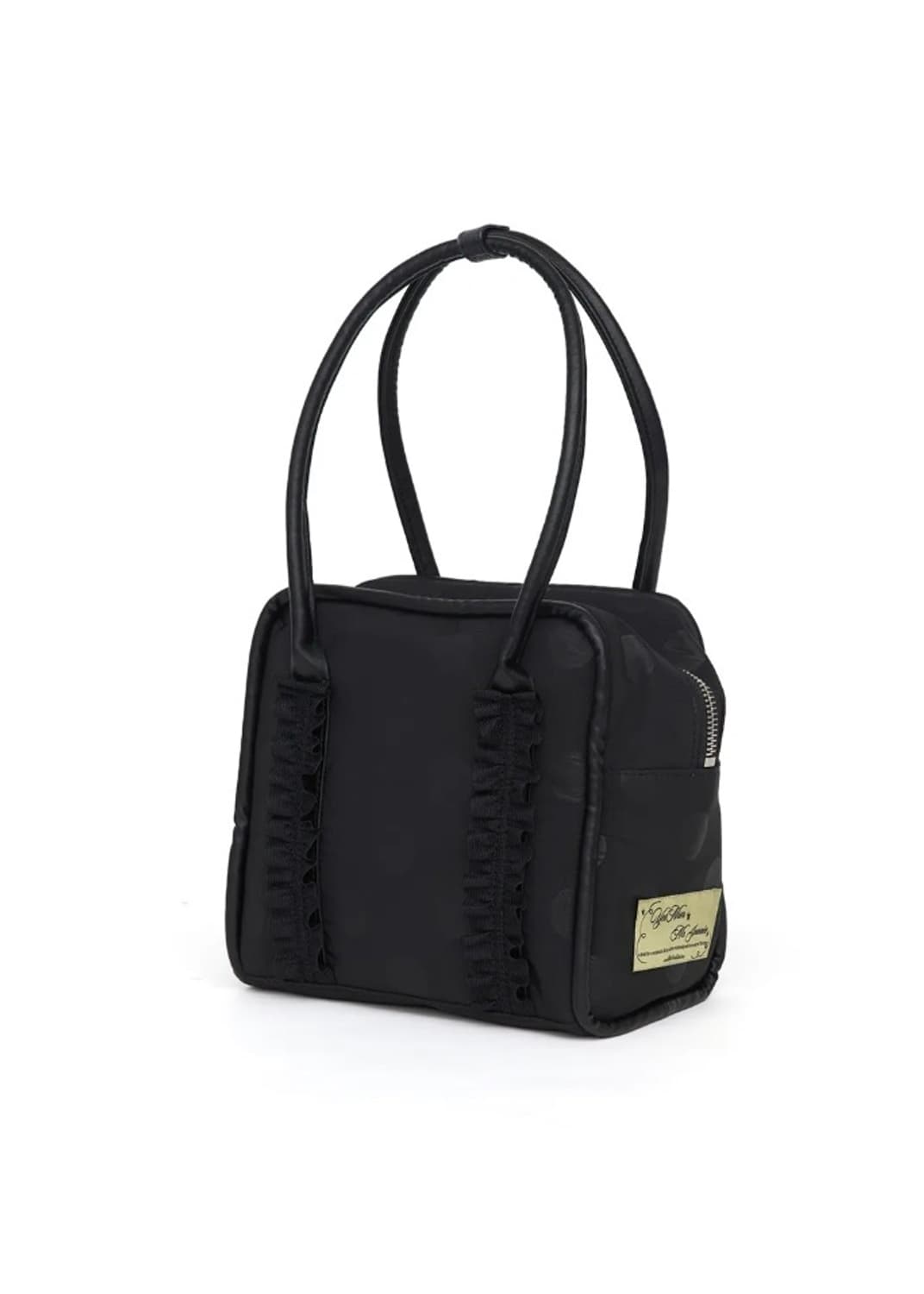 여밈 블랙 도트 토트백 상품이미지3