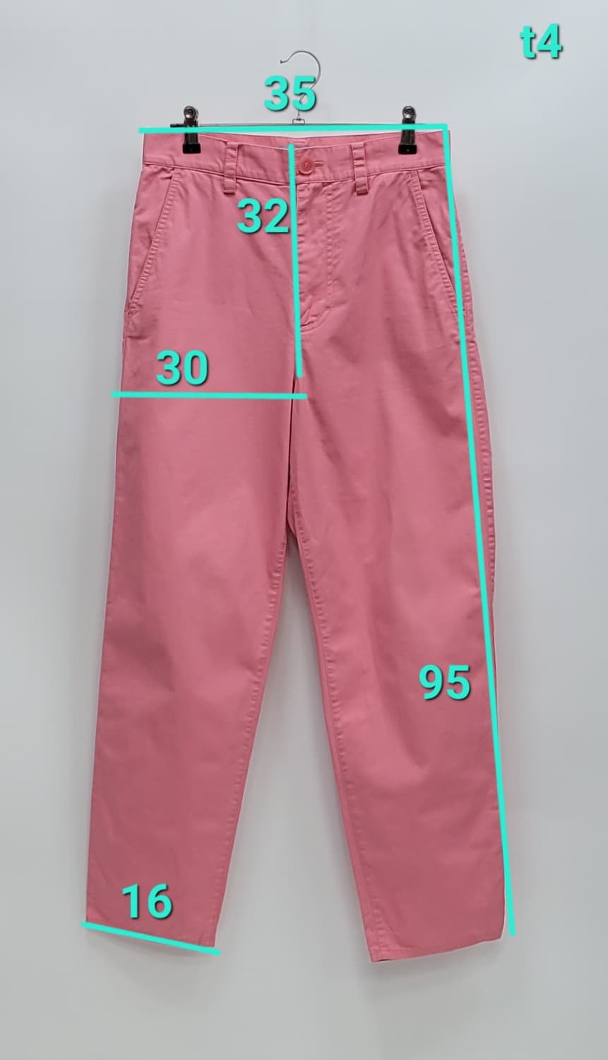 COS 코스 배럴 레그 코튼 치노 팬츠 / 여 155-60A 핑크
 상품이미지10