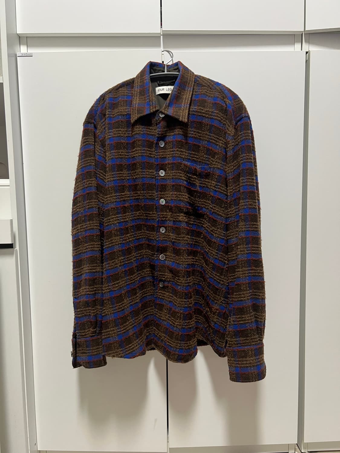 아워레가시 어보브 셔츠 브라운 판코우 체크 상품이미지2