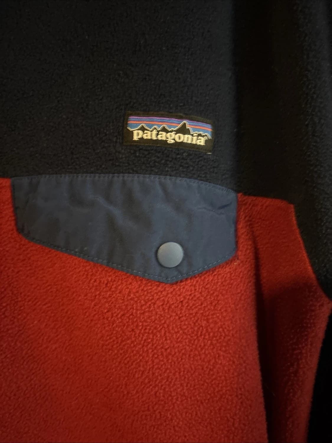 10s 파타고니아 신칠라 스냅-T 네이비/레드/블루 상품이미지2