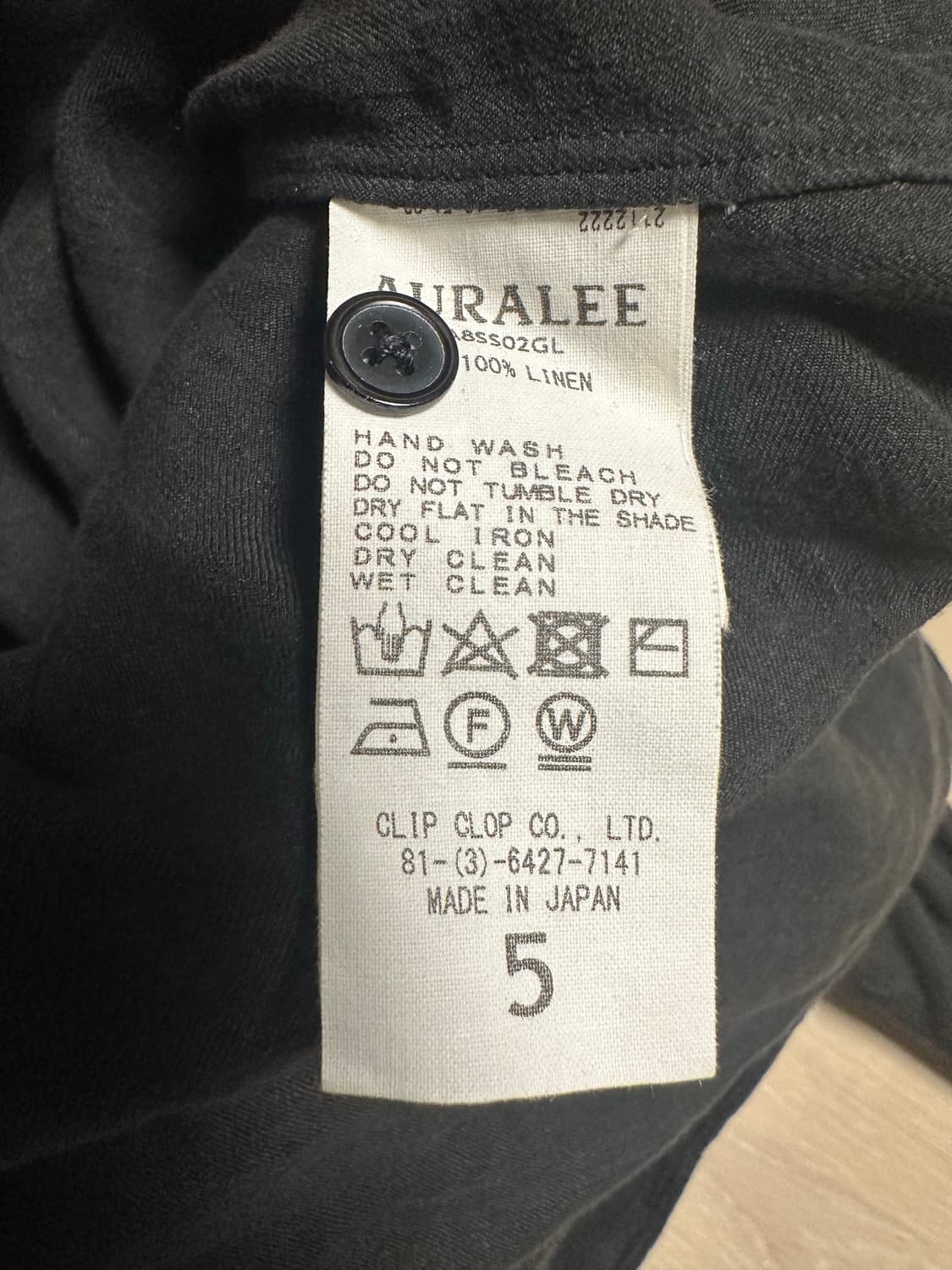 오라리 AURALEE 린넨 셔츠 상품이미지7