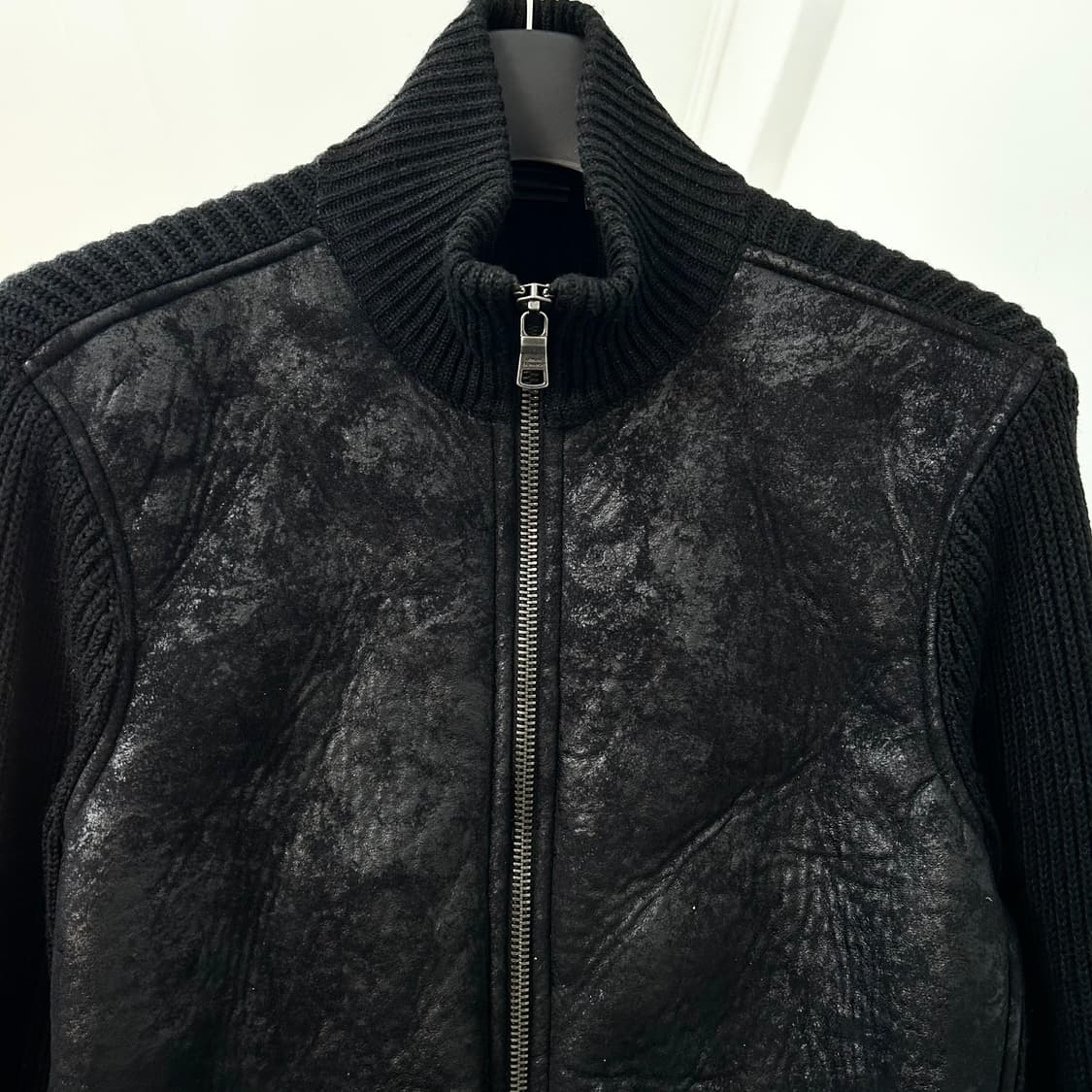 아르마니 익스체인지 스웨이드 텍스처 블랙 프로스트 자켓 상품이미지7