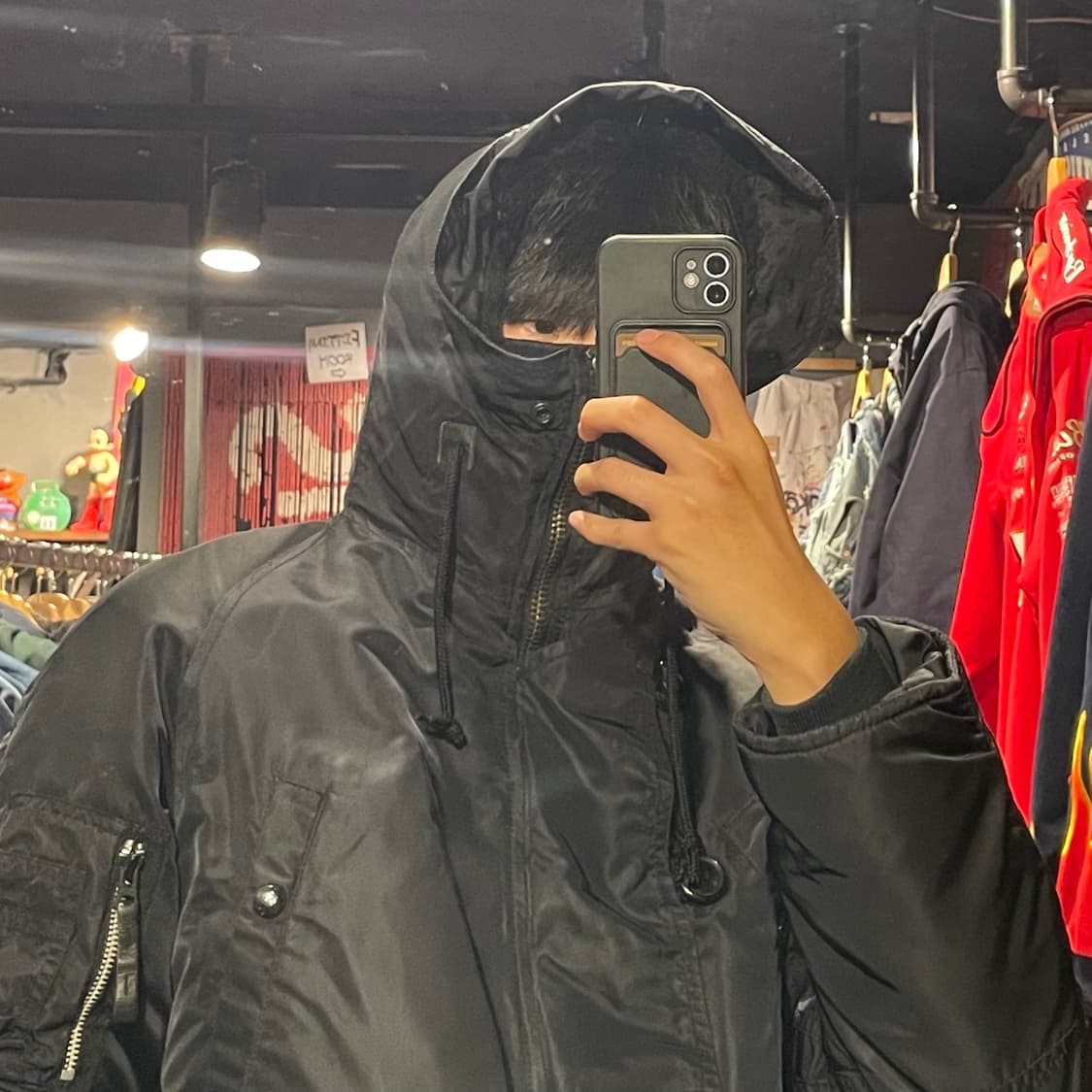 [IM] ALPHA 알파인더스트리 블랙 패딩  상품이미지6