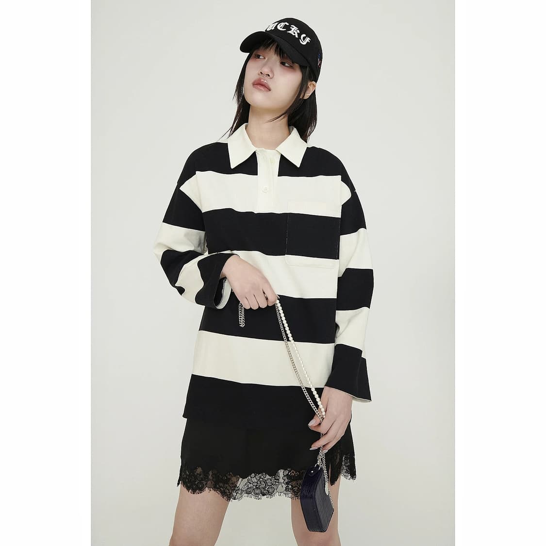 럭키슈에뜨 25 스트라이프 럭비 셔츠 상품이미지1
